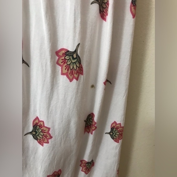 Umgee Womens Rayon Mixed Floral Print V Neck Cap Sleeves Maxi Dress Size M - Picture 9 of 15